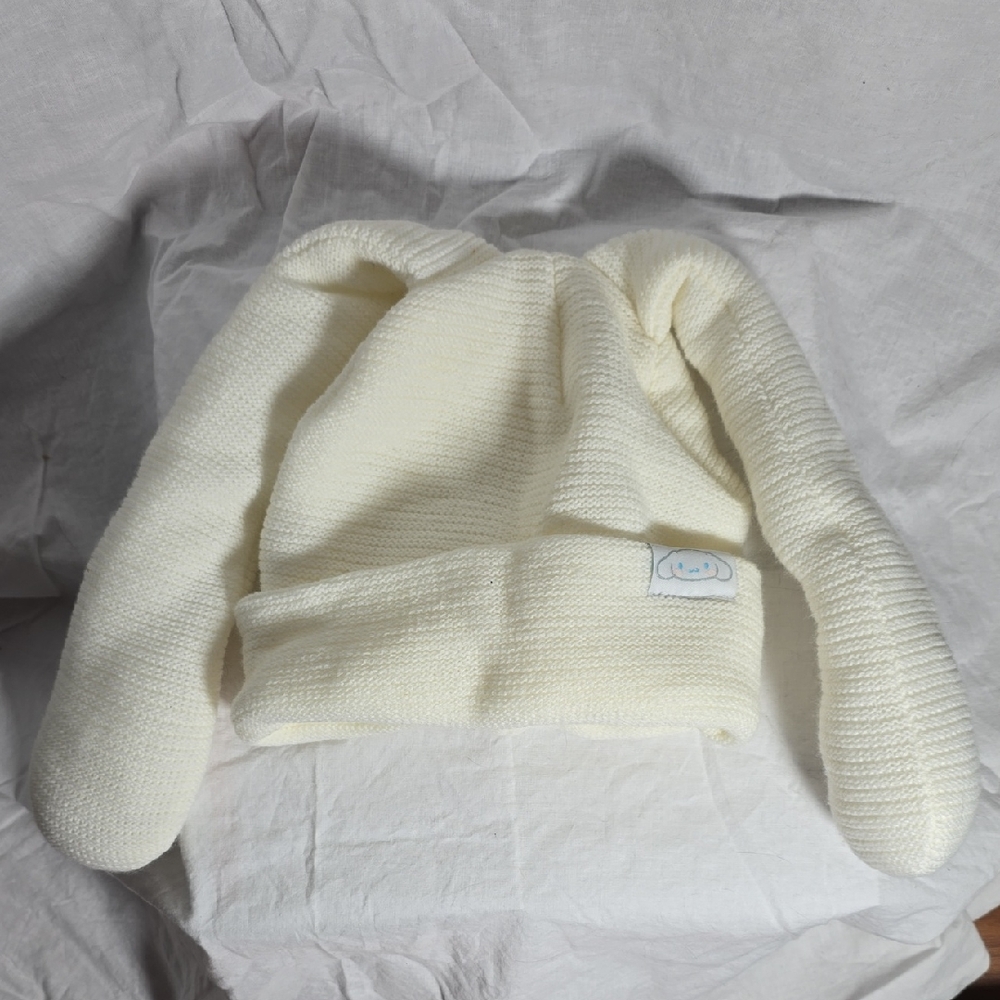 Cream Knit Cinnamoroll Sanrio Hat Long Ears